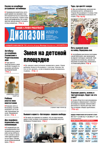 газета Диапазон № 17(1630)