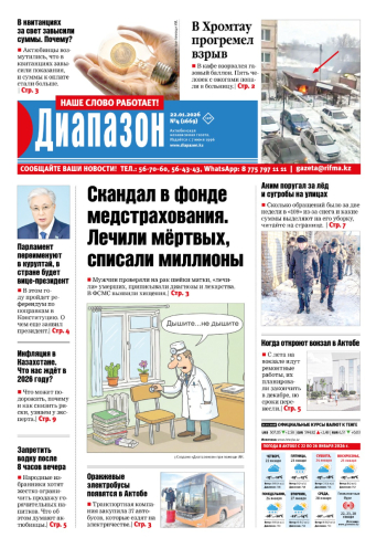 газета Диапазон № 4(1669)