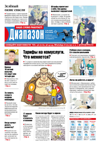 газета Диапазон № 14(1679)