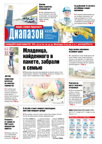 газета Диапазон № 28(1693)